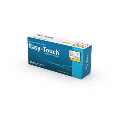 EasyTouch Luer-Lock Hypodermic Needle - 30g 1/2" (12.7mm) - 100 Box