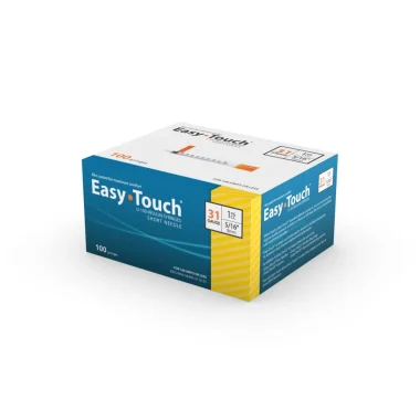 EasyTouch Insulin Syringes - 31g, 8mm, 1mL - 100 Box