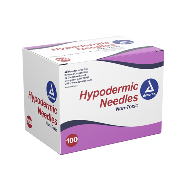 Dynarex Luer-Lock Hypodermic Needle - 25g 5/8" (16mm)