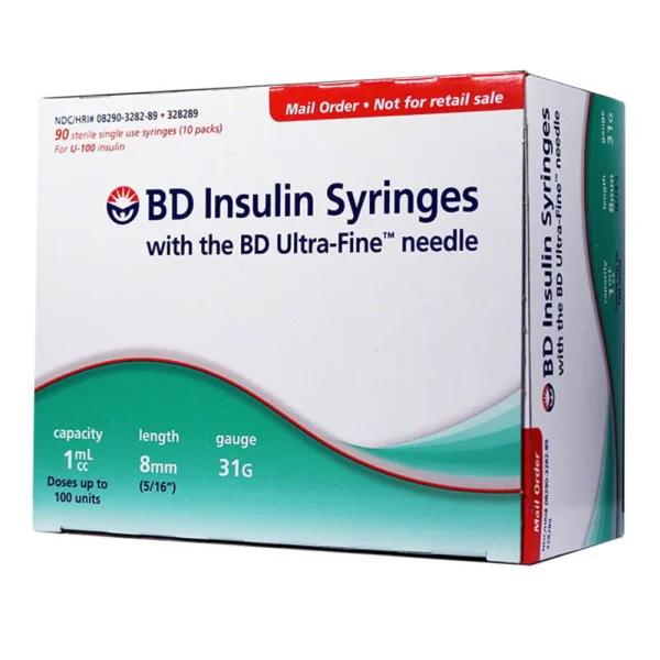 BD Ultra-Fine Insulin Syringe - 31g, 8mm, 1mL