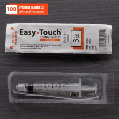 EasyTouch 3mL Syringe Barrel Luer-Lock