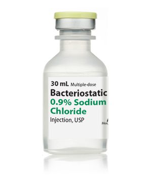 Bacteriostatic 0.9% Sodium Chloride - MDV, 30mL