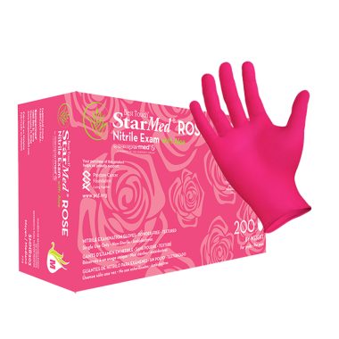 StarMed ROSE Nitrile Gloves 200ct