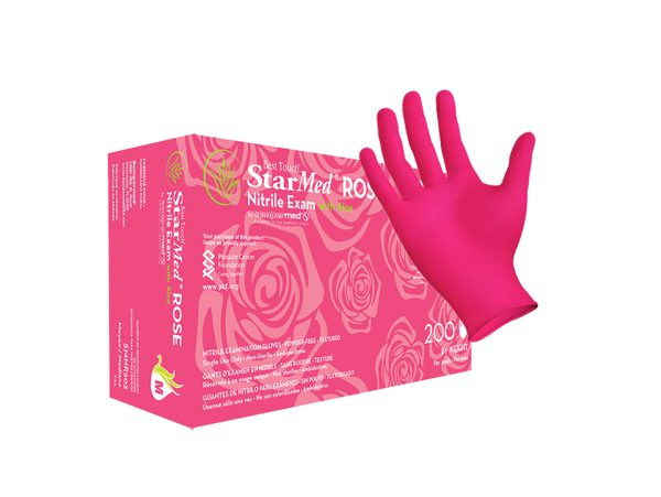 StarMed ROSE Nitrile Gloves 200ct
