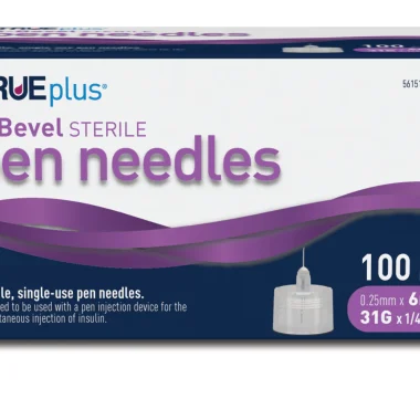 TRUEPlus 5-bevel Pen Needles - 31g, 6mm
